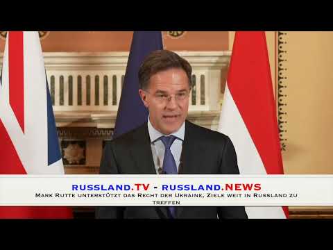 Mark Rutte unterstützt das Recht der Ukraine, Ziele weit in Russland zu treffen