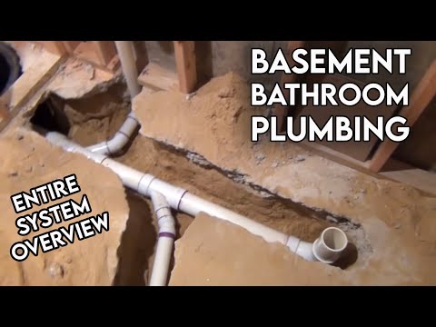 Basement Bathroom Rough In Plumbing Tour
