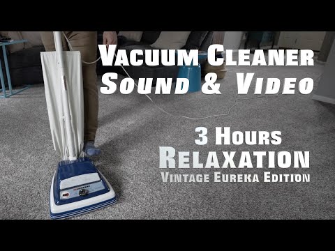 Vintage Vacuum Cleaner Sound & Video - 3 Hours Relaxing  Eureka Hoover Sound
