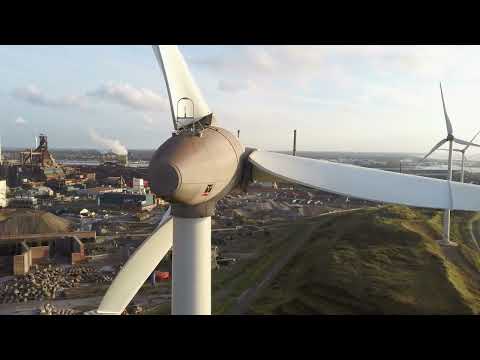 Industrial Marvel from above - Heart of Dutch Heavy industries - IJmuiden Tatasteel.