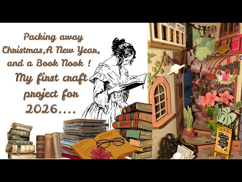 Packing Away Christmas ~ A Christmas Gift Project To Begin The New Year~ Book Nook.