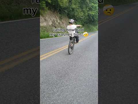 rating how bad my crashes hurt #mtb #fast #gopro #crash