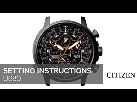 Citizen Watch Setting Instruction — U680