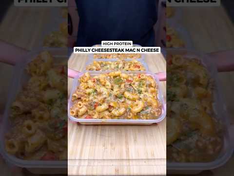 Tired of Boring Meal Preps? Try This High Protein Philly Cheesesteak Mac n Cheese!
