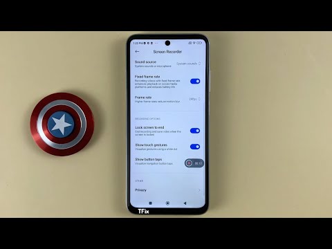 How to enable/disable Screen Recorder on Xiaomi Redmi 10 Android 12
