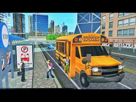 School Bus Simulator 2017 (New Bus Unlocked) - Best Android Gameplay HD EP-02