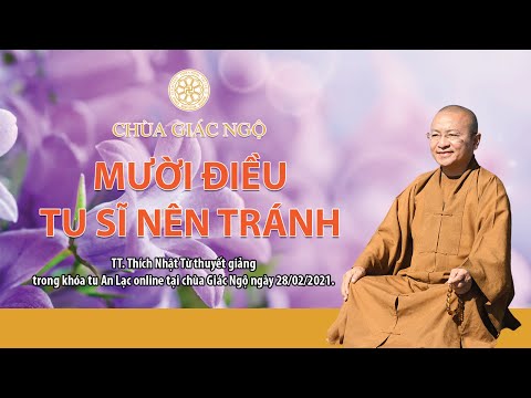 10 điều tu sĩ nên tránh 