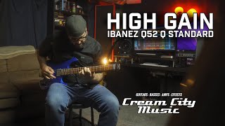 Video thumbnail for HIGH GAIN: Ibanez Q52 Headless Electric Guitar by Cream City Music