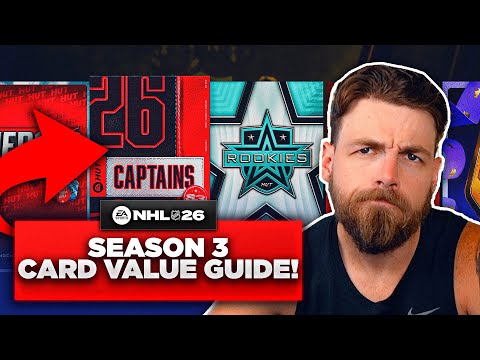 COMPLETE SEASON 3 NHL 26 HUT CARD VALUE GUIDE!