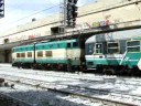 Treno Pellegrini Napoli-Lourdes. Roma Ostiense con E656.025