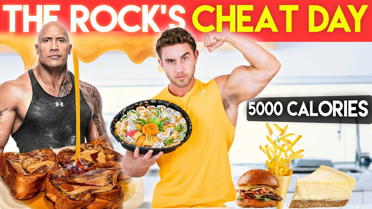 THE ROCK'S EPIC CHEAT DAY CHALLENGE (5000 Calories) | with Zac Perna thumnail