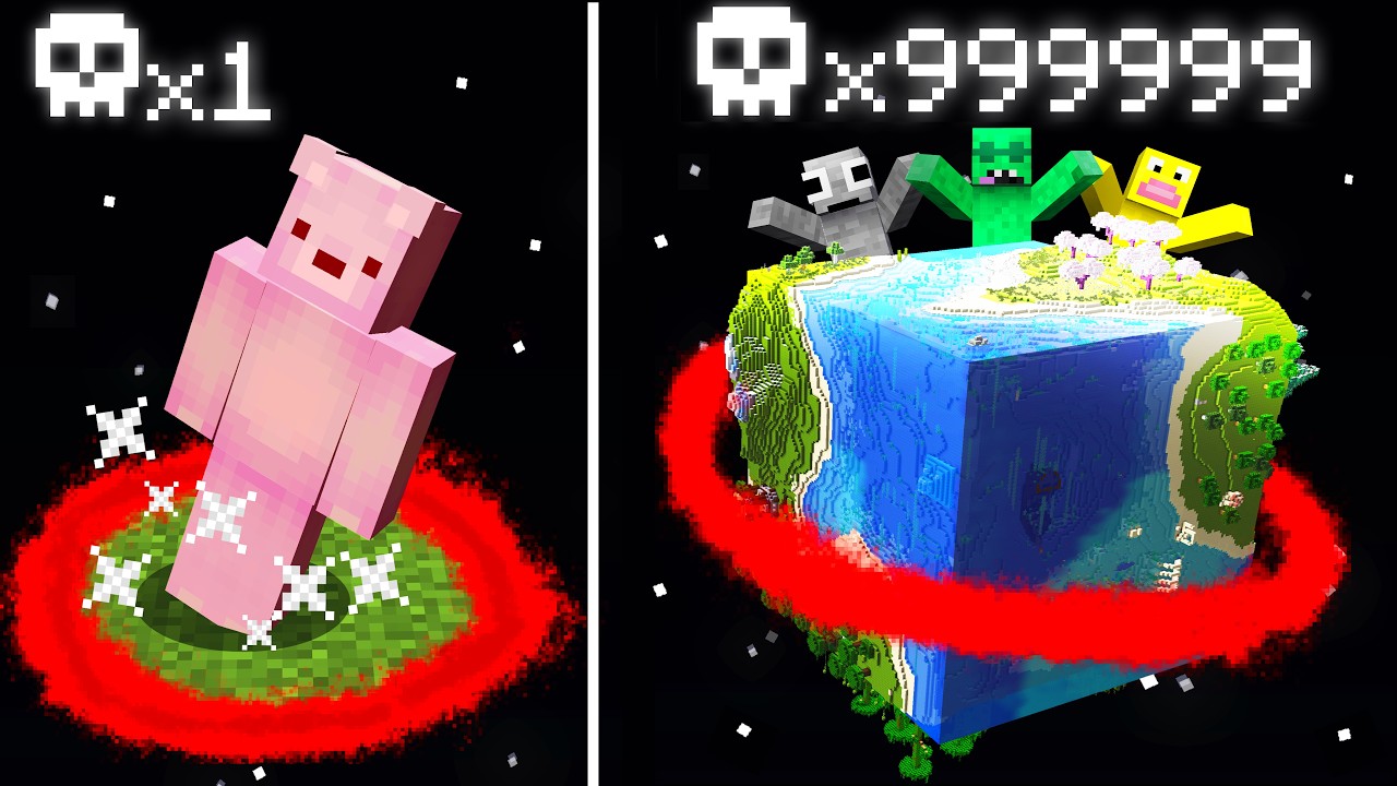 Minecraft, But Deaths = WORLD SIZE