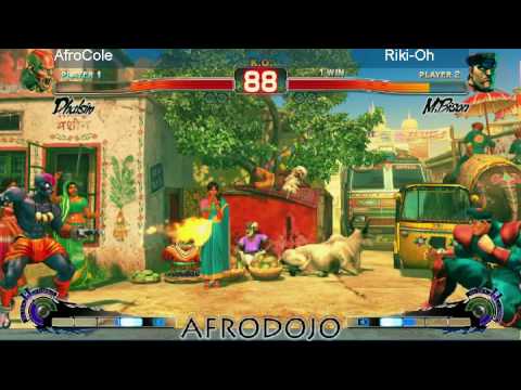 SSF4 - AFRODOJO 7/22/2010 - AfroCole(Dhalsim) vs Riki-Oh(Adon/Bison)