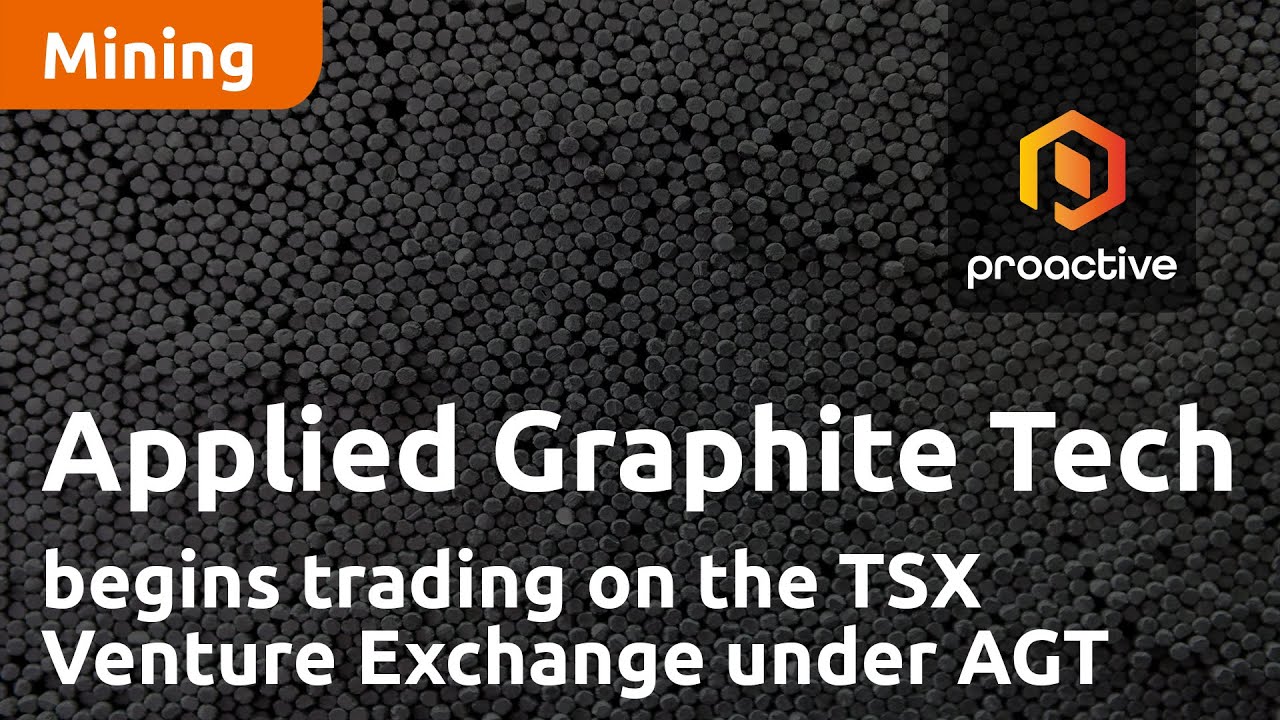 Applied Graphite Technology begins trading on the TSX Venture Exchange with ticker AGT
