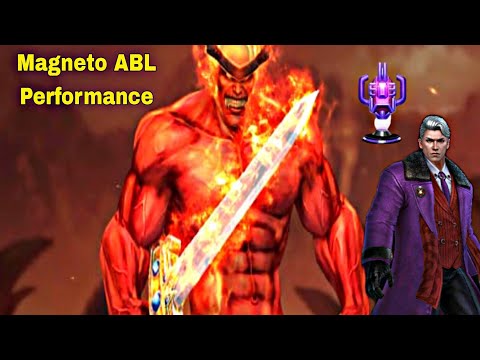 Magneto ABL Performance Showcase With T4 And Holiday Uniform - Marvel Future Fight