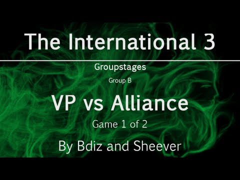 Dota 2 - The International 3 -- VirtusPro vs Alliance, game 1 -- Group B