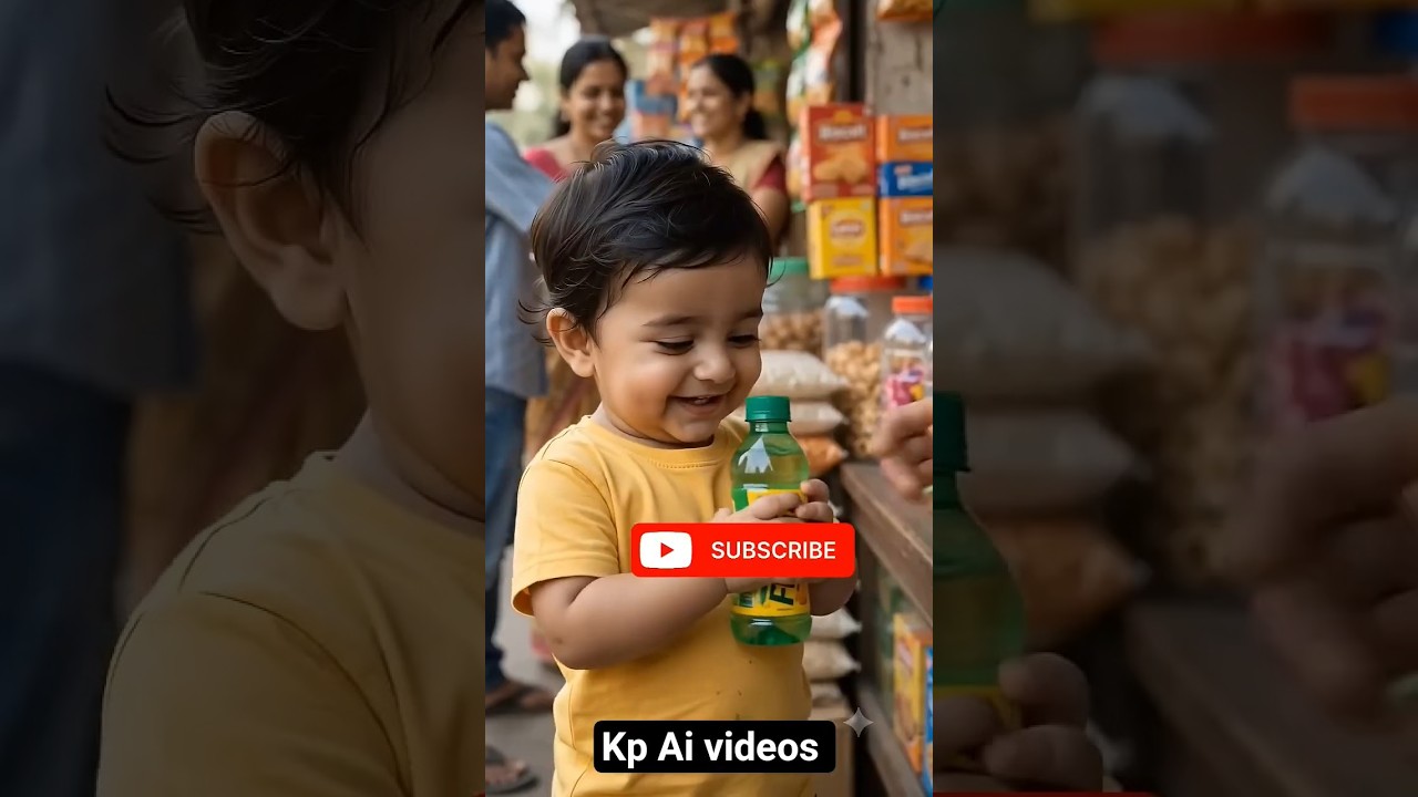 Baby Asked for Frooti Then Made the Cutest Subscribe Request❤️🤣#babyshorts #baby #cutestory #aivideo