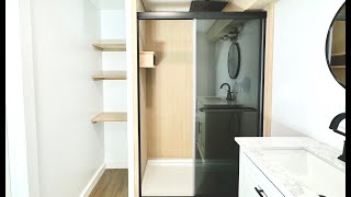 How to make shower walls that look like wood---but don't require sealer or stain