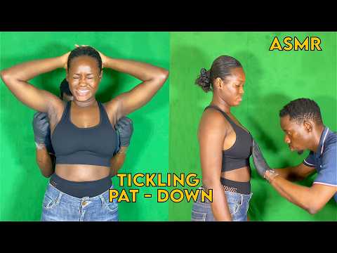 ASMR TSA Security Check -  ASMR Fast & Aggressive Tickling Full Body TSA Pat Down | Unintentional