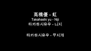 [일본어 노래] 高橋優 - 虹 / 타카하시유우 - 무지개