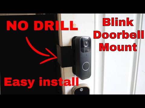 No-Drill Adhesive Video Doorbell Bracket Compatible with R/ing Battery Doorbell/Plus/Pro(Newest Model-2026 Release), Easy Install Security Door Mount Holder video review thumbnail