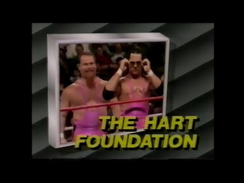 Hart Foundation vs Lanny Poffo & Scott Casey   SuperStars July 23rd, 1988