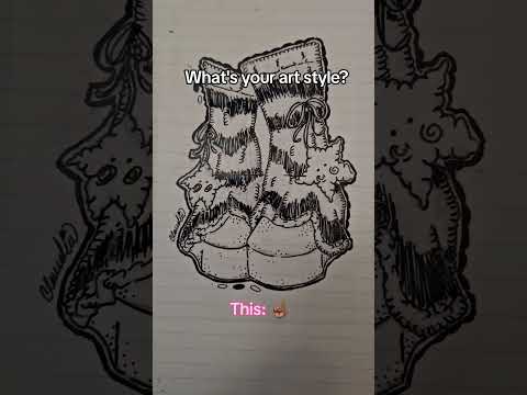 What would you call my art style?🖤 #art #alt #drawing