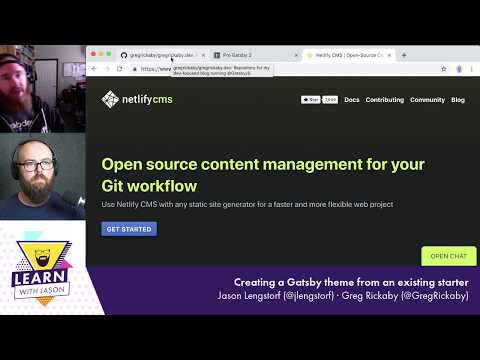 Convert an existing Gatsby site to a theme (with Greg Rickaby) — Learn With Jason