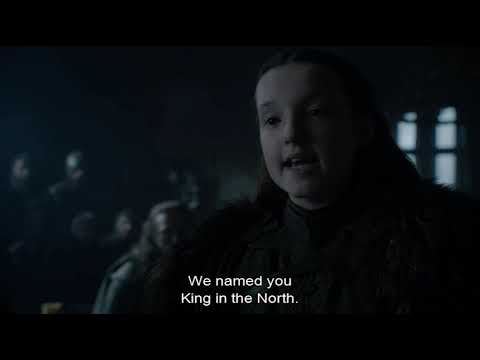 Daenerys meets the Starks & the northern lords GOT S08E01