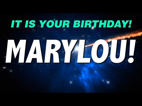 HAPPY BIRTHDAY MARYLOU! This is your gift.