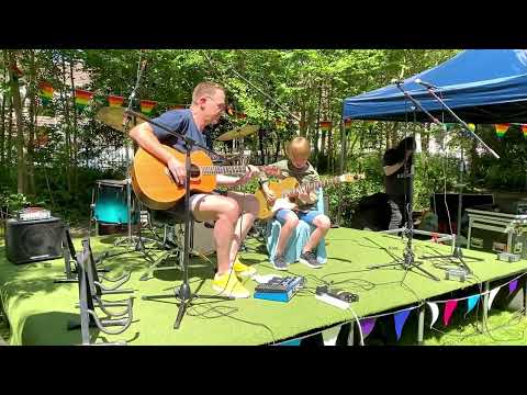 Jake's first ever gig, 8 Years old!