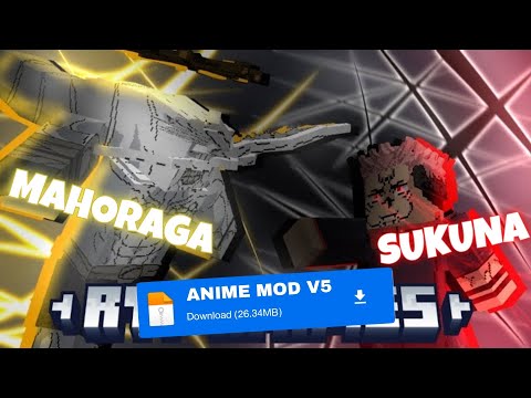 EPIC Minecraft Anime Mod Battle: Sukuna VS Mahuraga!! 🔥 #mcpe