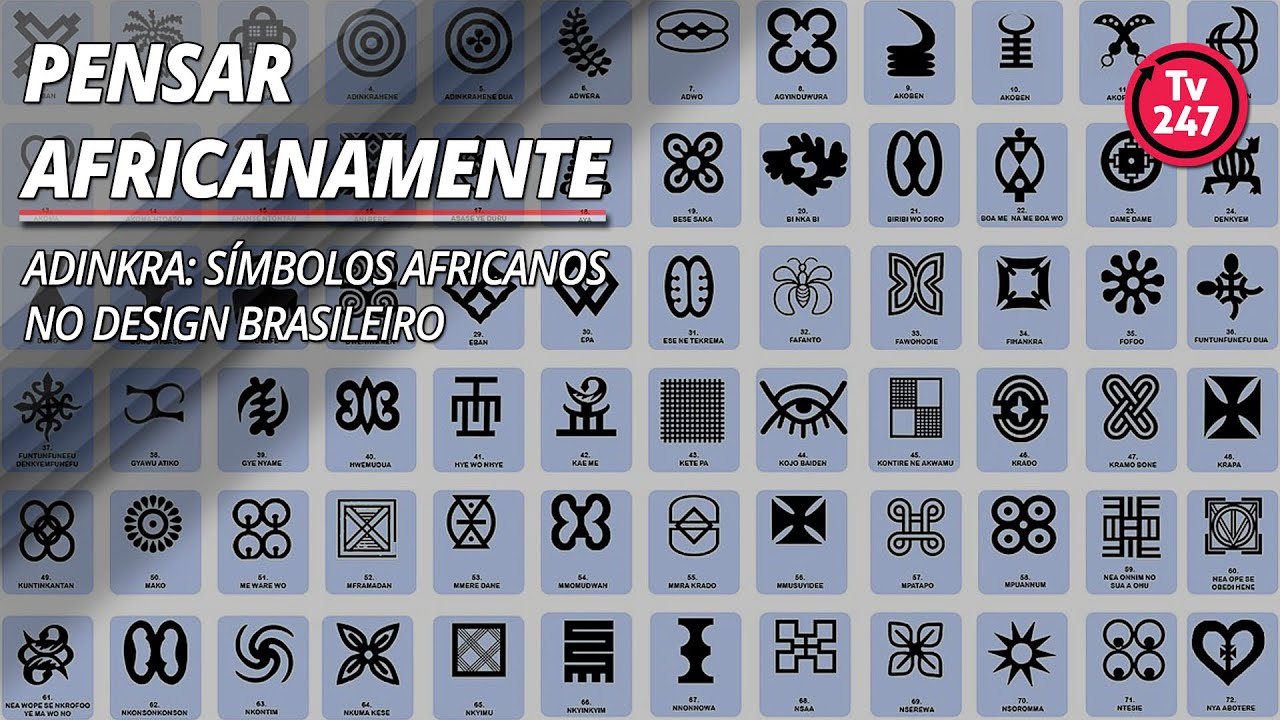 Pensar Africanamente - Adinkra: símbolos africanos no design brasileiro
