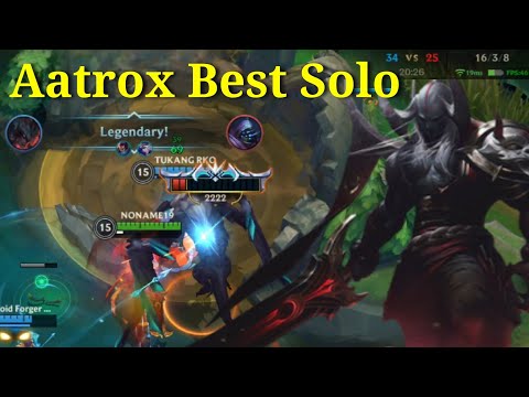 Aatrox The Best Solo Lane! Tier S Patch 4.0 Gameplay Aatrox - League of Legends: Wild Rift Indonesia