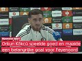 Feyenoord-middenvelder Orkun Kökcü scoort belangrijke goal: 'Maar ik neem hier geen genoegen mee'