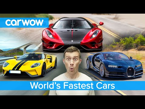 Bugatti Chiron, Koenigsegg Regera, Ford GT - here are the fastest cars in the world!