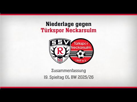 SSV Reutlingen 05 – Türkspor Neckarsulm 2:3 | Oberliga Baden-Württemberg 2025/26 | Matchday 19