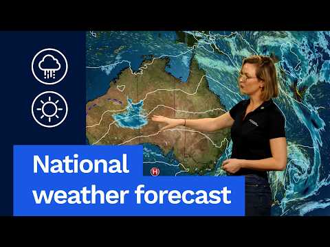 National Weather Forecast: Showers increasing for the east coast, dry and warm out west