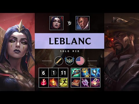 LeBlanc Mid vs Lucian - NA Challenger Patch 25.09