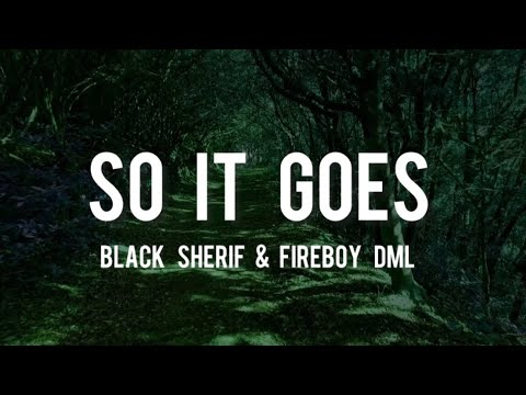 Black Sherif ft. Fireboy DML - So It Goes (lyrics)