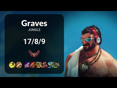 Graves vs Kindred JUNGLE - KR GRANDMASTER Patch 14.24