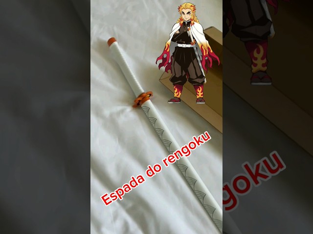 Vídeo relacionado con Hashiman Katana Demon Slayer - Réplica Sable Manga Anime + Soporte Espada de Madera + Cinturón - Juguete Cosplay Catana Japonesa Niños Adultos - Juego Disfraces Ninja (Kyojuro Rengoku)