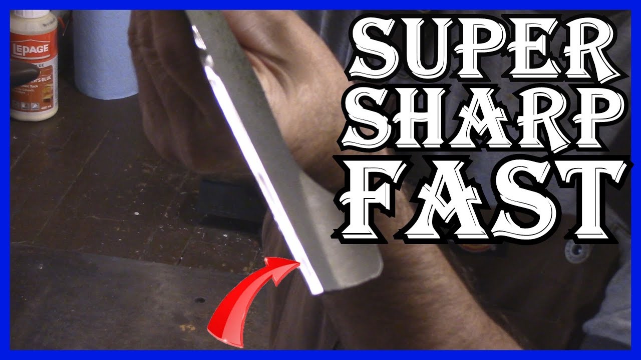HOW TO SHARPEN A LAWNMOWER BLADE - SUPER SHARP AND SUPER FAST