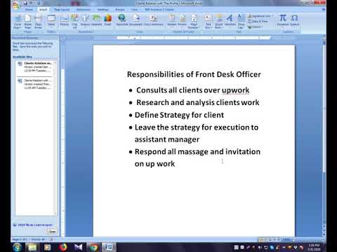 Responsibilites Of Front Desk Officer Fdo Mp3 Free Download