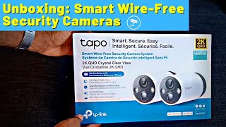 Unboxing TP-Link Tapo 2K QHD Outdoor Wireless Security Camera System , Wire Free Cameras C420S2