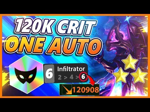 120,000 DMG WITH ONE AUTO!!! NEW 6 INFILTRATOR - BunnyFuFuu | Teamfight Tactics