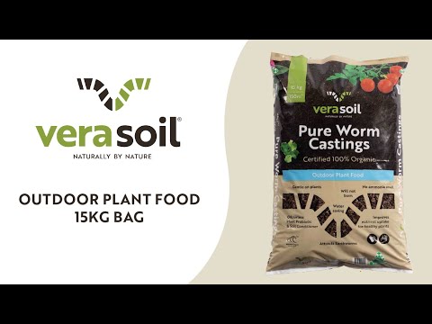 Outdoor Plant Food - Organic Worm Castings 15kg Bag | verasoil