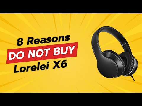 LORELEI X6 Over-Ear Wired Stereo Bass Headphones with Microphone, Lightweight, Foldable & Portable with 1.45M No-Tangle for Smartphone, Tablet, MP3/4, Space Black video review thumbnail