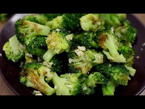 Butter-Knoblauch-Brokkoli. Einfaches Brokkoli Rezept