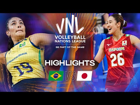 Brazil 🇧🇷 vs. Japan 🇯🇵 - Semi Finals | Highlights | Women's VNL 2025